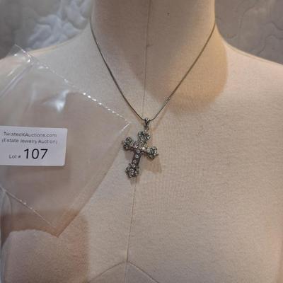 Sale Photo Thumbnail #475: Necklace with cross pendant