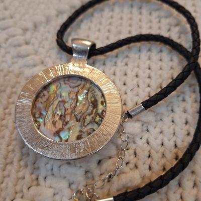 Sale Photo Thumbnail #532: Bohemian style crystal pendant necklace yellowish greens