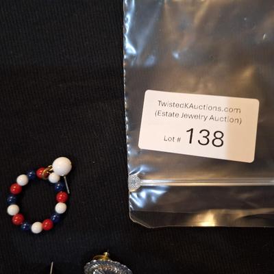 Sale Photo Thumbnail #616: 3 pairs earrings.