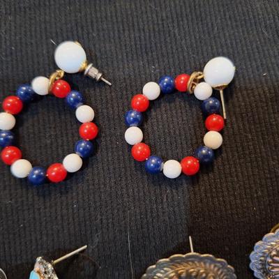 Sale Photo Thumbnail #617: 3 pairs earrings.