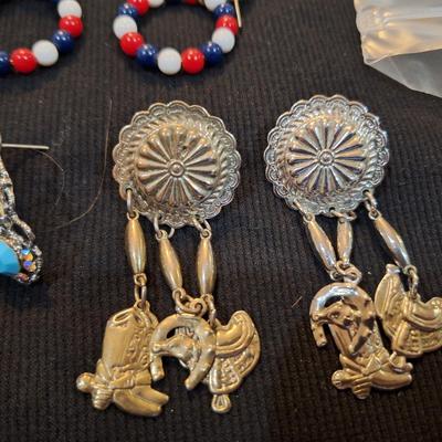 Sale Photo Thumbnail #619: 3 pairs earrings.