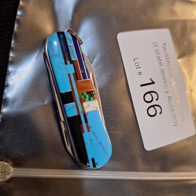 Sale Photo Thumbnail #739: pocket knife with turquoise design