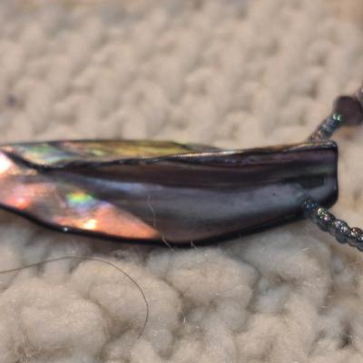 Sale Photo Thumbnail #773: Necklace with Abalone looking pendant
