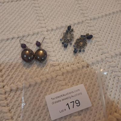Sale Photo Thumbnail #797: silver tone earrings
