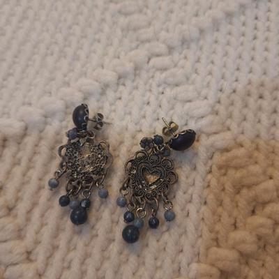 Sale Photo Thumbnail #799: silver tone earrings