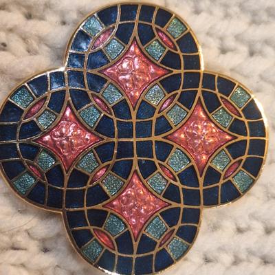 Sale Photo Thumbnail #828: enamel brooch