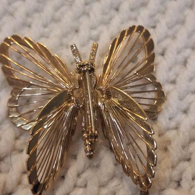 Sale Photo Thumbnail #908: vintage butterfly brooch