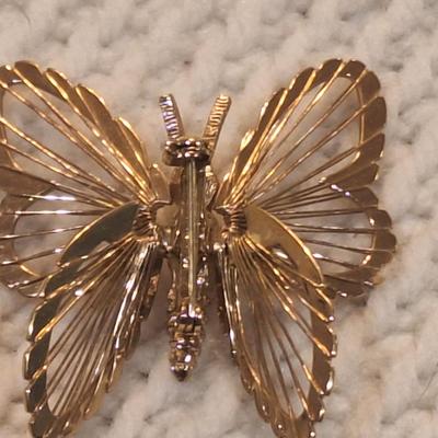 Sale Photo Thumbnail #909: vintage butterfly brooch