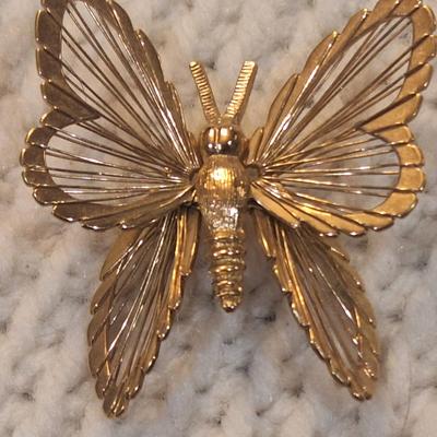 Sale Photo Thumbnail #904: vintage butterfly brooch