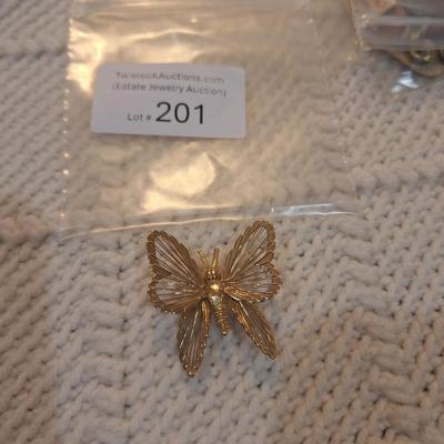 Sale Photo Thumbnail #905: vintage butterfly brooch