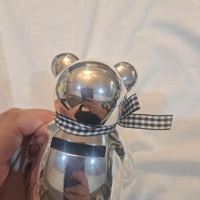 Sale Photo Thumbnail #941: silver bear - coin bank
