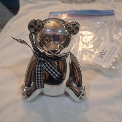 Sale Photo Thumbnail #937: silver bear - coin bank
