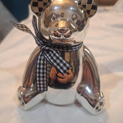 Sale Photo Thumbnail #938: silver bear - coin bank