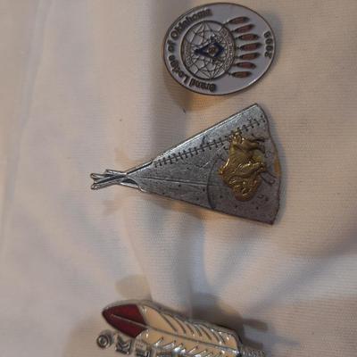 Sale Photo Thumbnail #982: lapel pins- native American style pins