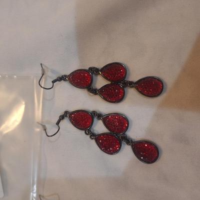 Sale Photo Thumbnail #1017: 2 pair dangle earrings