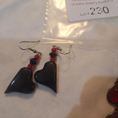 Sale Photo Thumbnail #1016: 2 pair dangle earrings