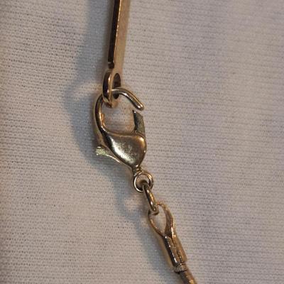 Sale Photo Thumbnail #1076: matching necklace and earrings with large teardrop pendant