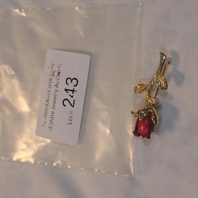 Sale Photo Thumbnail #1087: rose brooch