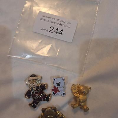 Sale Photo Thumbnail #1091: bear lapel pins