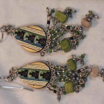 Sale Photo Thumbnail #1097: 3 pair dangle earrings