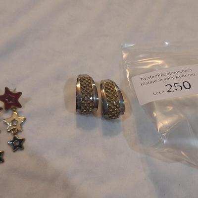 Sale Photo Thumbnail #1114: 2 pair earrings