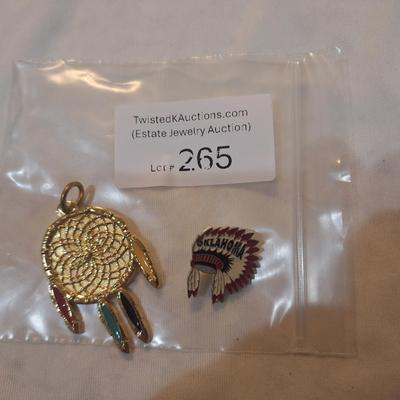 Sale Photo Thumbnail #1176: native American lapel pins