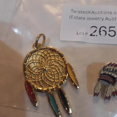 Sale Photo Thumbnail #1177: native American lapel pins