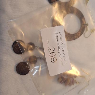 Sale Photo Thumbnail #1198: 3 pair earrings