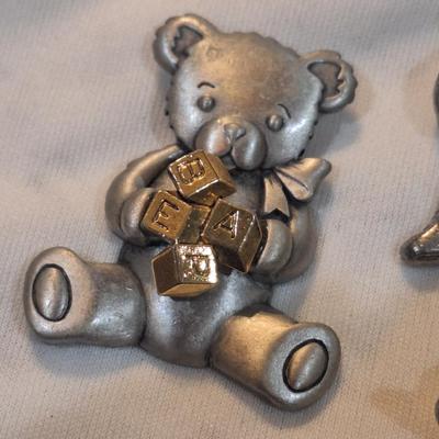 Sale Photo Thumbnail #1209: earrings and lapel pins- all about bears