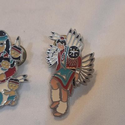 Sale Photo Thumbnail #1234: native American lapel pins