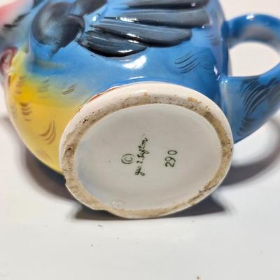 Vintage classic George Lefton Blue Bird - Kitsch Creamer & Sugar Bowl w/Lid - Classic MCM #290 (1 set of 2)
