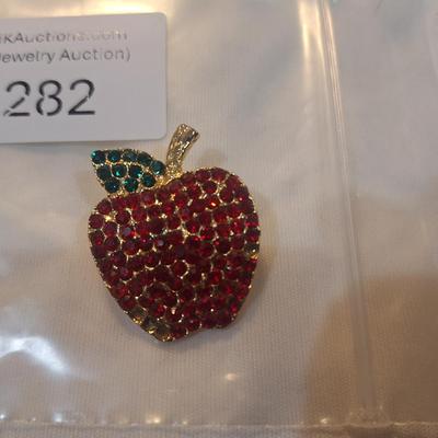 Sale Photo Thumbnail #1268: apple brooch