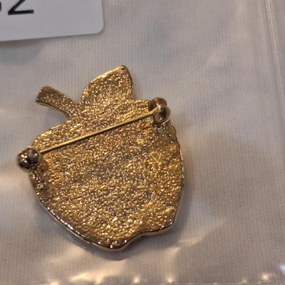 Sale Photo Thumbnail #1270: apple brooch