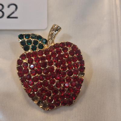 Sale Photo Thumbnail #1269: apple brooch