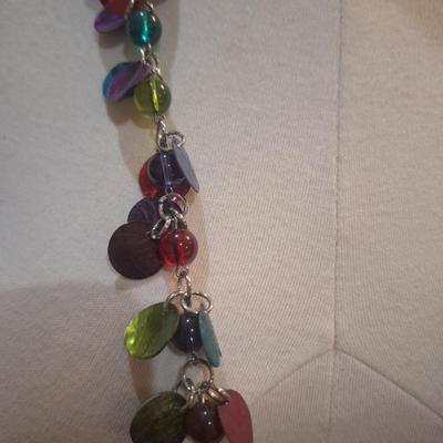 Sale Photo Thumbnail #1300: multicolored long necklace