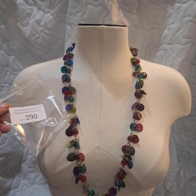 Sale Photo Thumbnail #1301: multicolored long necklace