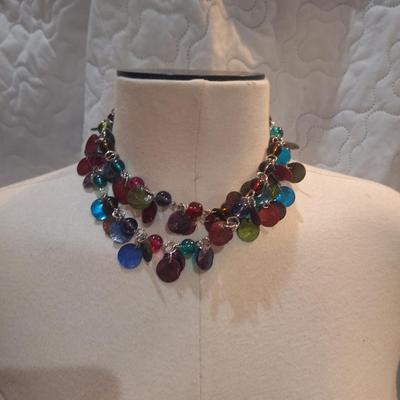 Sale Photo Thumbnail #1303: multicolored long necklace
