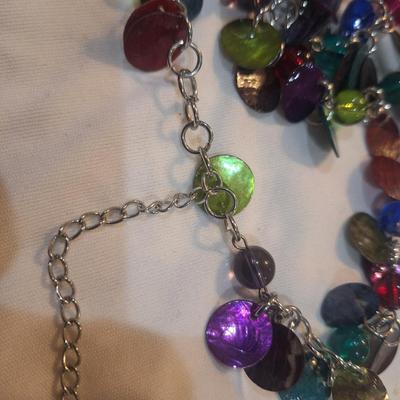 Sale Photo Thumbnail #1304: multicolored long necklace