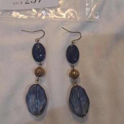 Sale Photo Thumbnail #1333: blue earrings