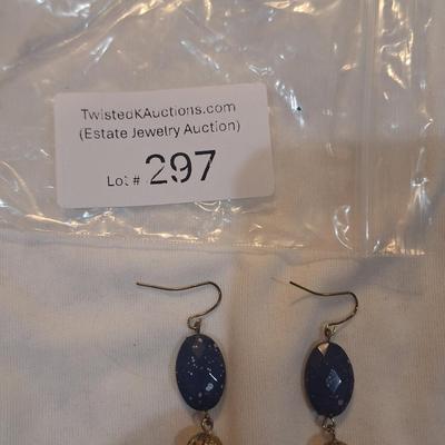 Sale Photo Thumbnail #1332: blue earrings