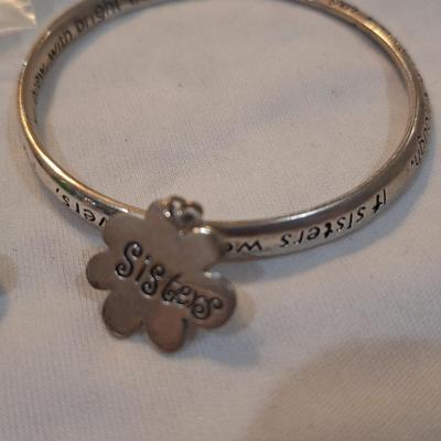 Sale Photo Thumbnail #1428: charm bracelet with charms for son and daughter and other pretty charms