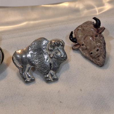 Sale Photo Thumbnail #1458: Buffalo lapel pins