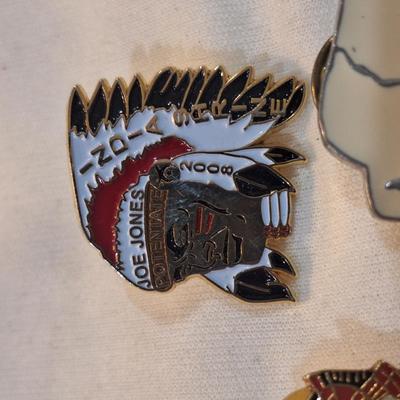 Sale Photo Thumbnail #1475: buffalo and Indian lapel pins
