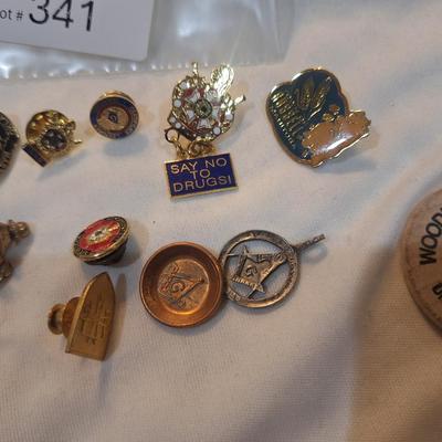 Sale Photo Thumbnail #1488: pins, tie tack and other items