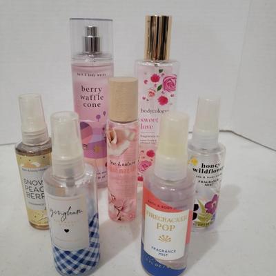 Assorted body sprays x 7
