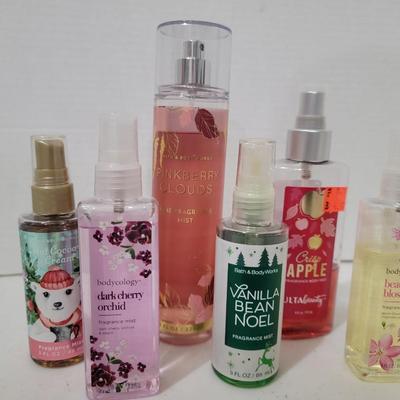 Assorted body sprays x 6