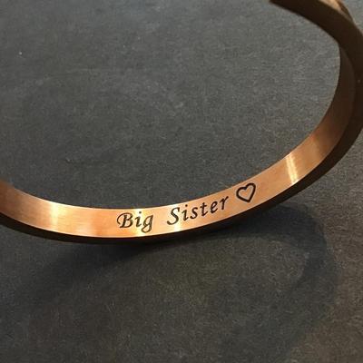 Big Sister cuff bracelet
