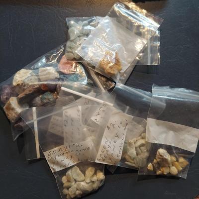 Vivianite w/ Mixed Rough Stones (GB-BBL)