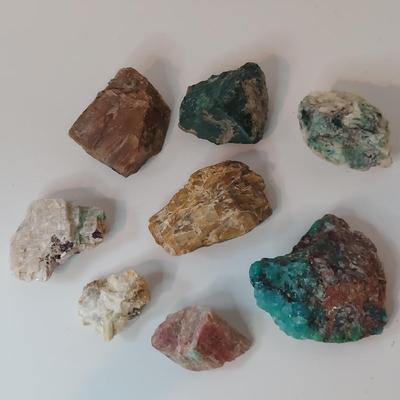 Vivianite w/ Mixed Rough Stones (GB-BBL)