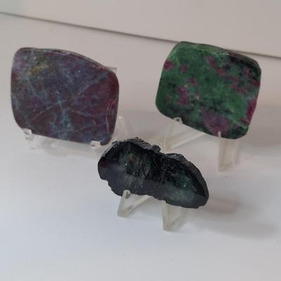 Vivianite w/ Mixed Rough Stones (GB-BBL)